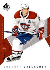 2018-19 SP Authentic #33 Brendan Gallagher Montreal Canadiens