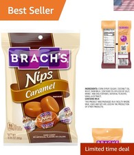 Nips Caramel Flavored Hard Candy, Individually Wrapped 3.25 Ounce Bags 12 Pack