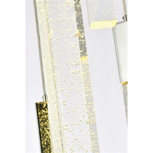 Elegant Lighting Weston 16-Lights Modern Metal and Crystal Pendant in Chrome - Picture 5 of 8