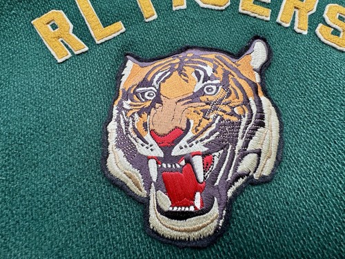 Chaqueta Polo Ralph Lauren Para Hombre RL Tigers '67 Letterman - Hombres XL - Verde - Imagen 15 de 15