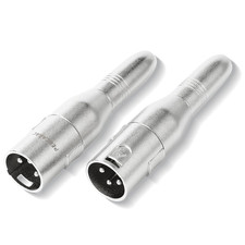 XLR 3 Pin Male to 1/4" 6.35Mm Female Jack Socket Audio Adapter, Professional Gra