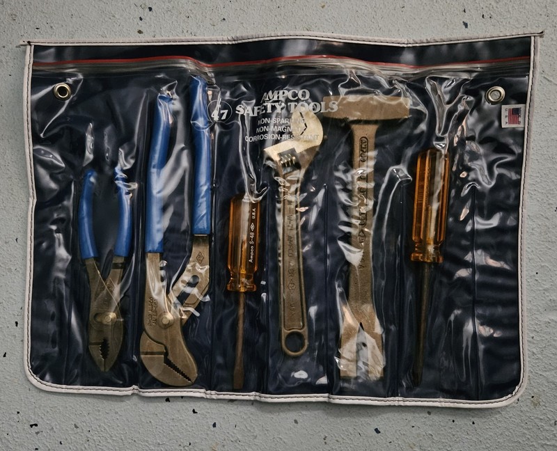 Ampco Safety Tools M-47 Hazmat Nonsparking Tool Set, 6 Pc.  USA