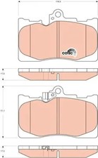 Plaquettes de frein GDB3398 TRW pour LEXUS GS RC IS III