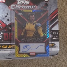 Topps 2025 Deadpool Chrome Wolverine Hugh Jackman Autograph Marvel Serial #TC-HJ