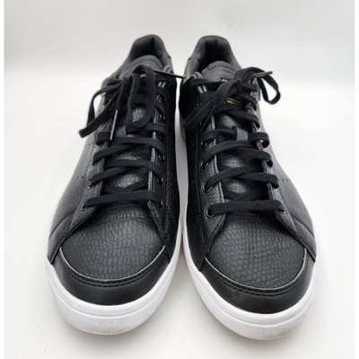Adidas Golf Shoes Men 10 Black Adicross Retro Spikeless Leather F33749 Classic