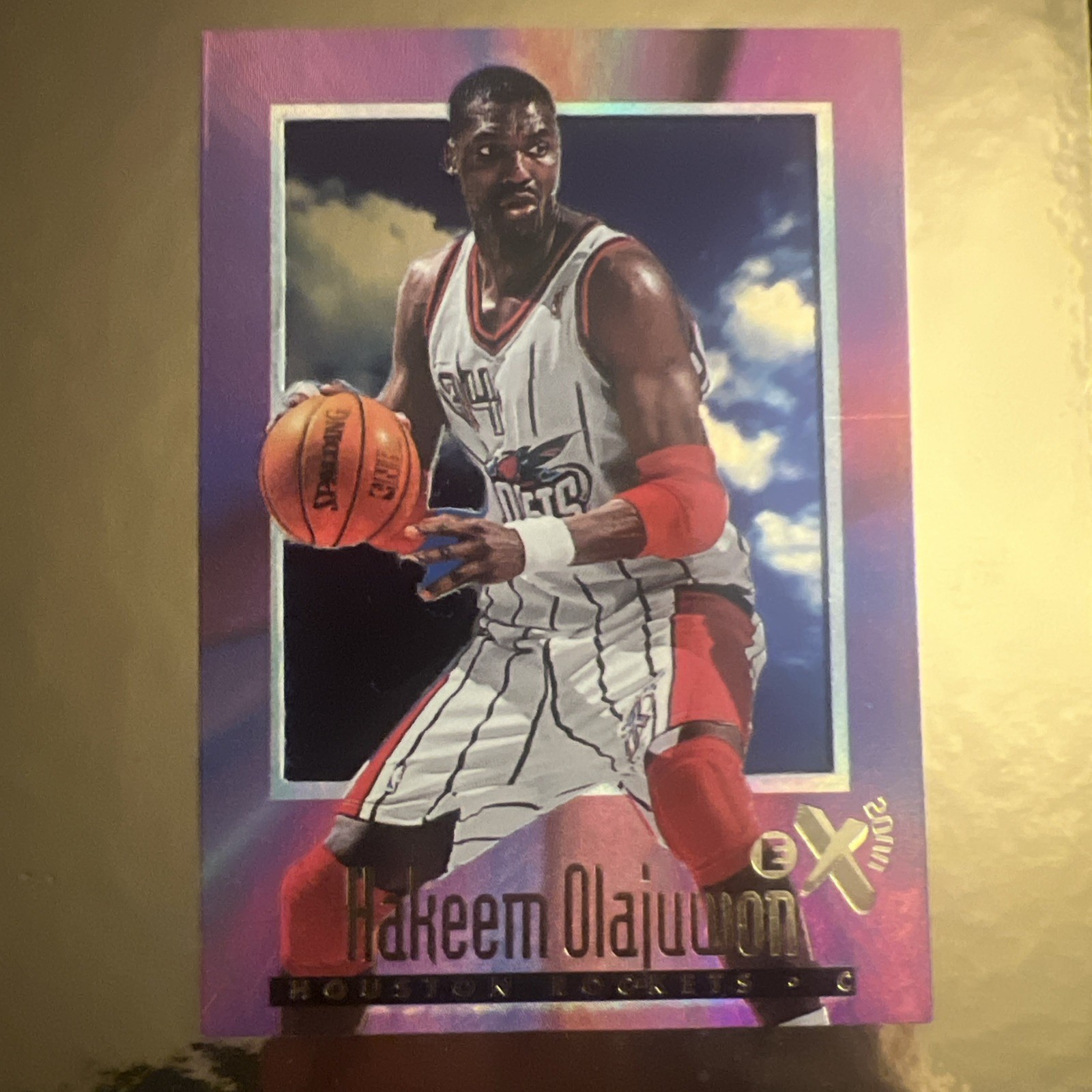 1996-97 Skybox EX-2000 #25 Hakeem Olajuwon Houston Rockets HOF MINT MVP 🚨🔥🚨🔥