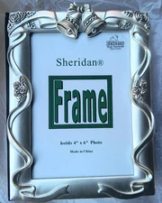 Sheridan Wedding Pearlized Silver Photo Album 4"x 6". ~New ~