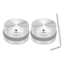 2 Pcs Aluminium Potentiometer Knobs 6mm Volum...