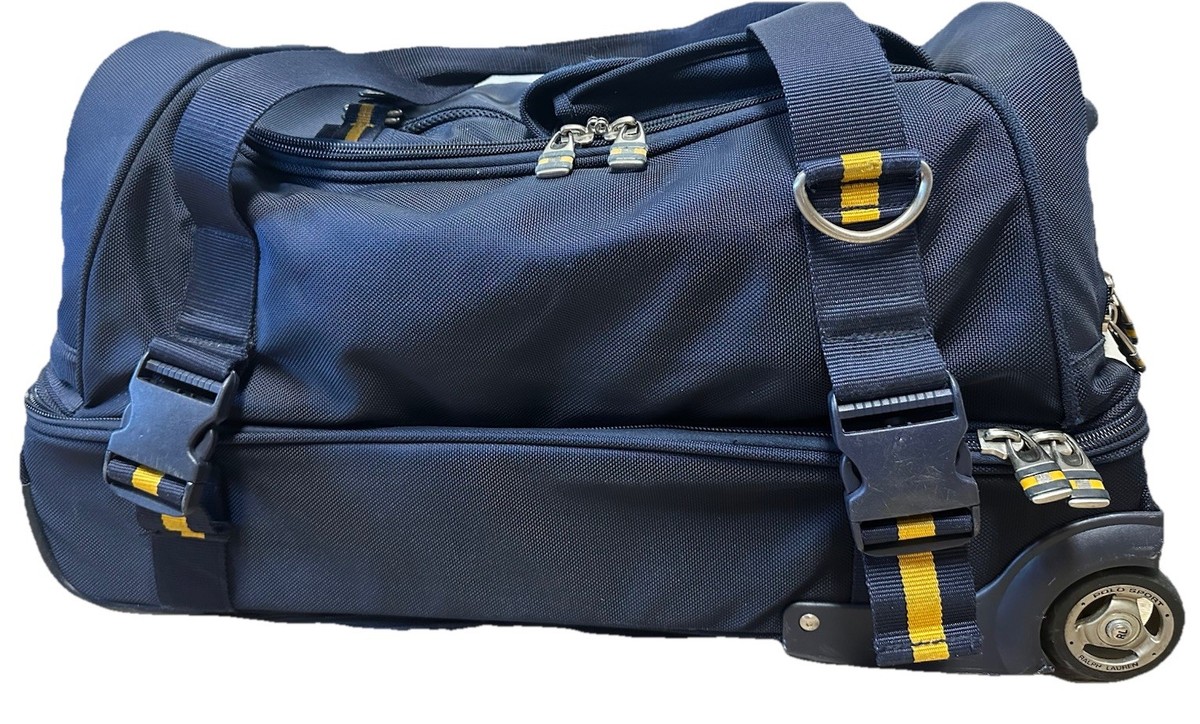 Vintage Ralph Lauren Polo Sport Rolling Duffle Bag Backpack