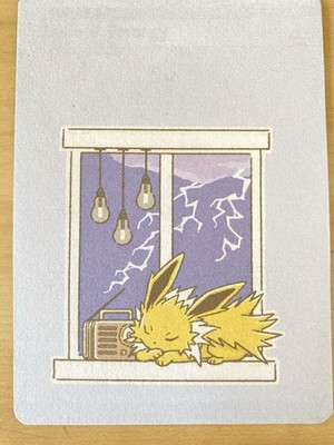 Japanese ART STYLE Jolteon Fan Full Art Pokemon Custom Card/perfect bookmark 