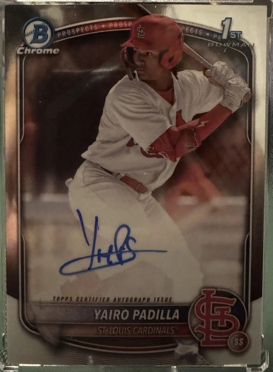 2025 Bowman Chrome - Prospect Autographs Yairo Padilla #CPA-YP (AU, RC)