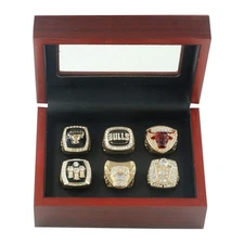 Michael Jordan Chicago Bulls Championship 6 Ring Set