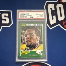 Keenan Allen 2013 Panini Score Rookie GREEN Autographed #384 PSA SLAB AUTHENTIC