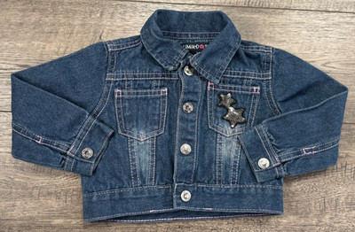 Baby Girl Clothes Limited Too 24 Month Blue Jean Star Jacket