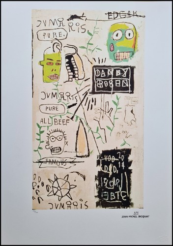 JEAN-MICHEL BASQUIAT * Danny Rosen * 70x50 cm * Lithografie * limitiert # 77/100 - 第 1/9 張圖片