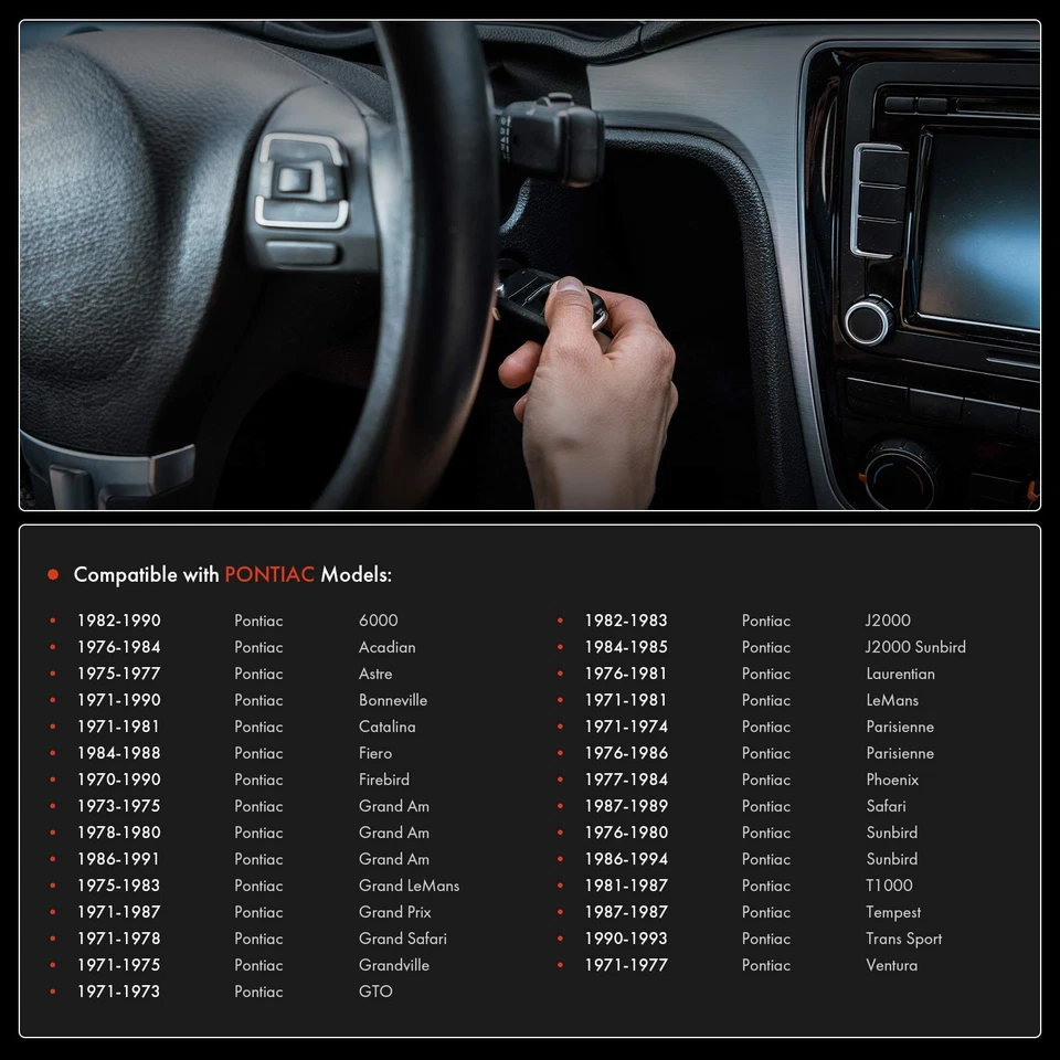 Interruptor de encendido para Pontiac 6000 Astre Grand Am GTO J2000 LeMans Sunbird Safari Foto 2 de 4