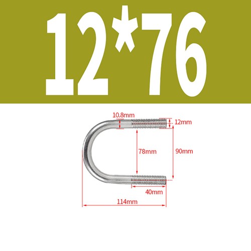 M6 M8 M10 M12 304 A2 Stainless U Bolts Exhaust Clamps U-shaped Pipe Clamp - Picture 45 of 52