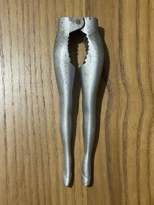 VTG Ladies Legs High Heels Risque Aluminum Nutcracker Barware
