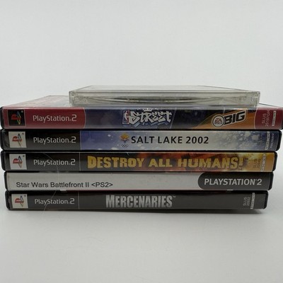 PS2 Game Lot of 6 - Megaman X7, Mercenaries, NBA Street, Destroy All Humans!