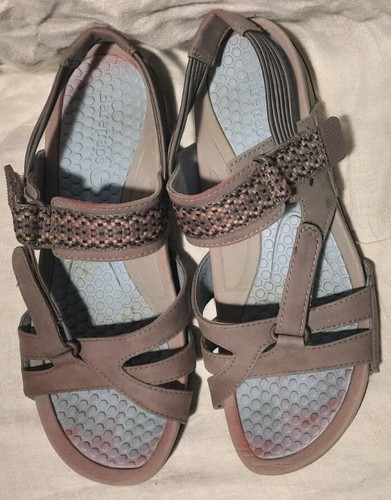 Baretraps Womens Dalton Open Toe Adjustable Strappy Sandals Gray Blue Sz 9 M - Picture 5 of 11
