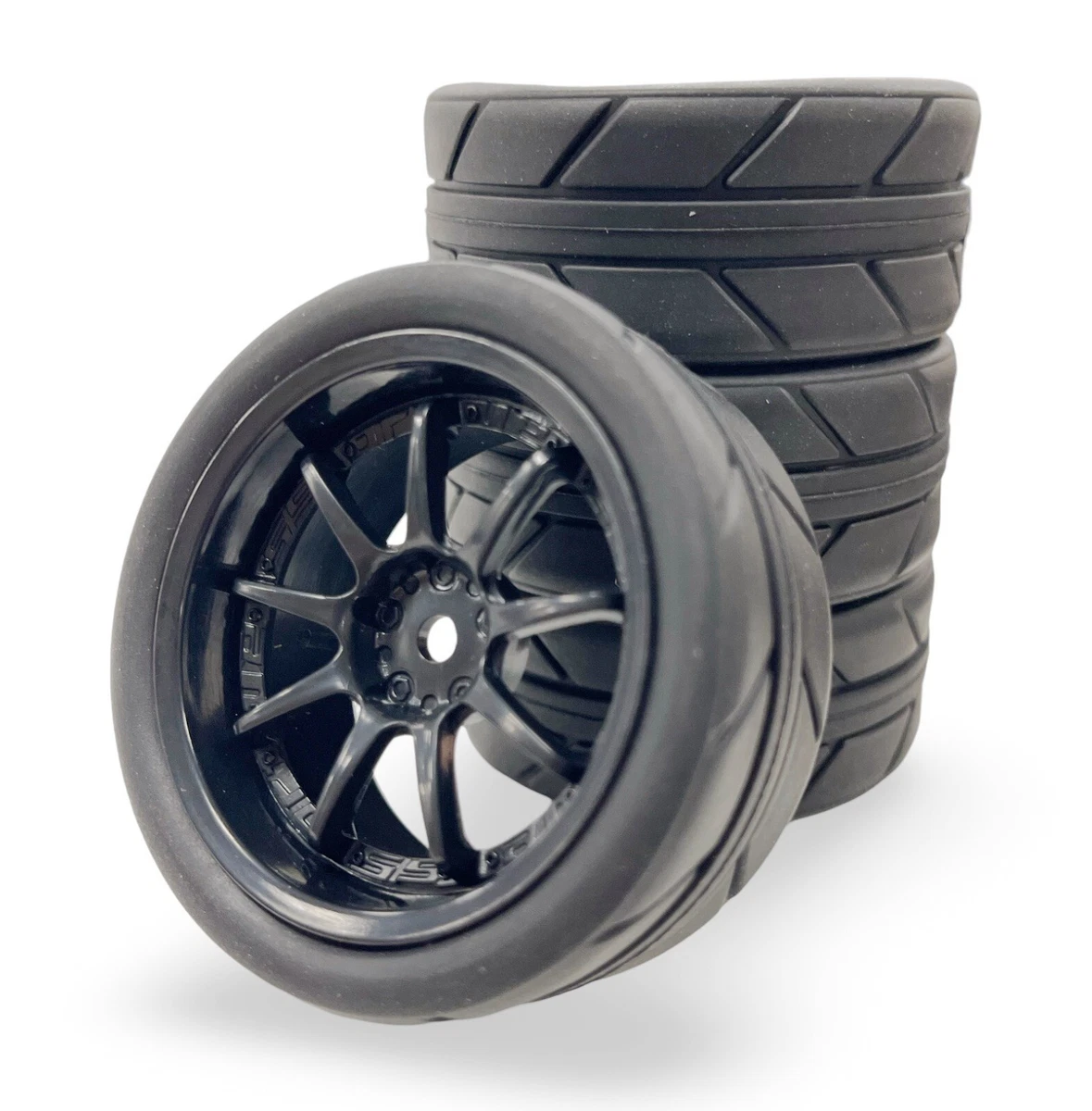 Pneumatici 4x12 Mm Per Ruote Esagonali RC - Auto Rally 1/10 Tamiya TT02, Traxxas - Foto 2