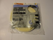 Frost King L341 Polyurethane Foam WeatherSeal Self Stick Tape 1/4-Inch, White
