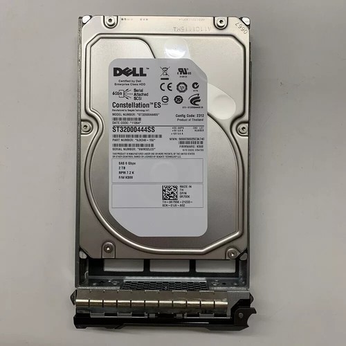 NEW Dell R755K 0R755K 2TB 7200RPM 6Gb/s 3.5" SAS Hard Drive ST32000444SS - Afbeelding 2 van 4