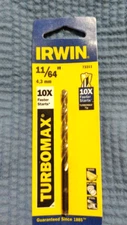 Irwin 11/64" Turbomax  3-1/4" Long High Speed Steel Drill Bit #73311