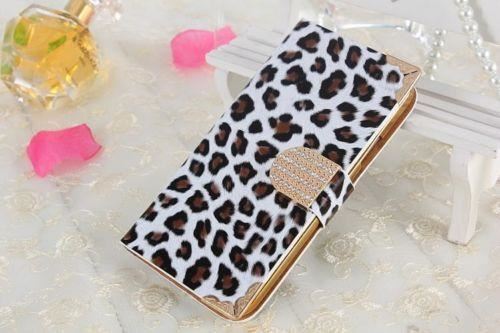 Luxury LEOPARD diamond bling Flip Wallet Case Cover for iPhone 5S SE 5 AU selle - Picture 8 of 8