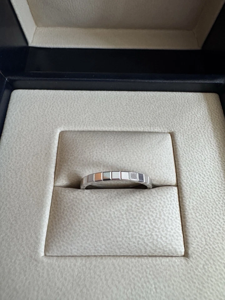 Anillo Chopard Ice Cube - Oro Blanco 18k Talla 7.5 (56) - Sku 827702 Foto 3 de 4