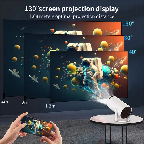 Mini Theater HDMI Projector For Android 11 Portable 2.4G+5G Wifi Bluetooth Home - Picture 5 of 14