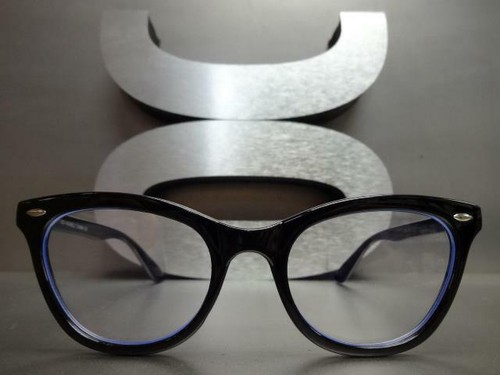 Classic Retro Cat EYE Style Computer EYE GLASSES Clear Blue Light Blocking Lens - Picture 3 of 8