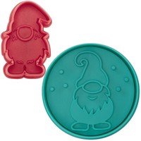 Ausstecher PläTzchenform Keks PräGe-Ausstecher Mit Auswerfer Wichtel 2Er Set
