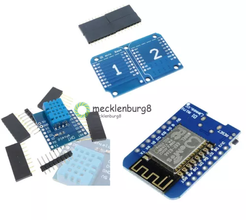 Dual Base DHT11 WeMos D1 ESP8266 ESP-12 NodeMCU Lua WIFI Development Board