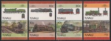 Tuvalu 1985 - Mi-Nr. 288-295 ** - MNH - Lokomotive / Locomotives