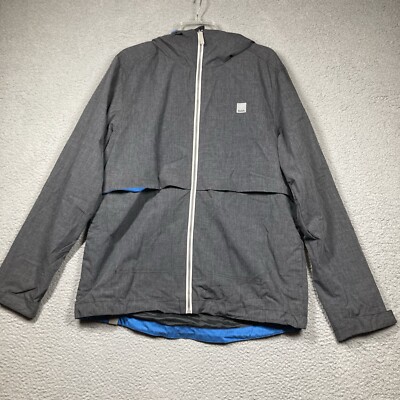 Bench Jacket Men's Medium Black Hooded Light Weight Full Zip Casual Relaxed NEW