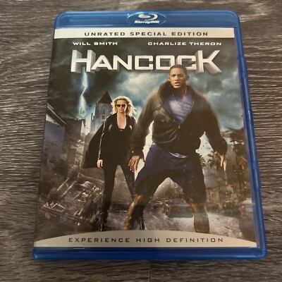 Hancock (Blu-ray, 2008) - Unrated Edition - Great Condition!