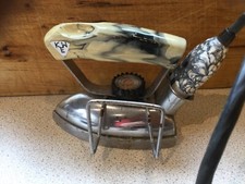 Vintage Electric Iron, with European Plug, working condition