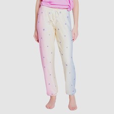  62 PJ Salvage Women's Pink Lounge Sleepwear Stretch Thermal Joggers Pants XS