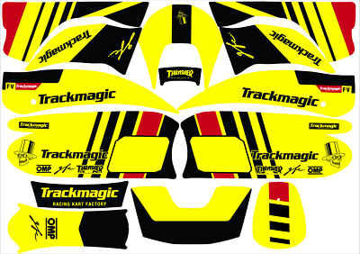 TRACK MAGIC GO KART FULL KIT 507/508 KG BODY WORK AS SHOWN THICK MATERAIL USA