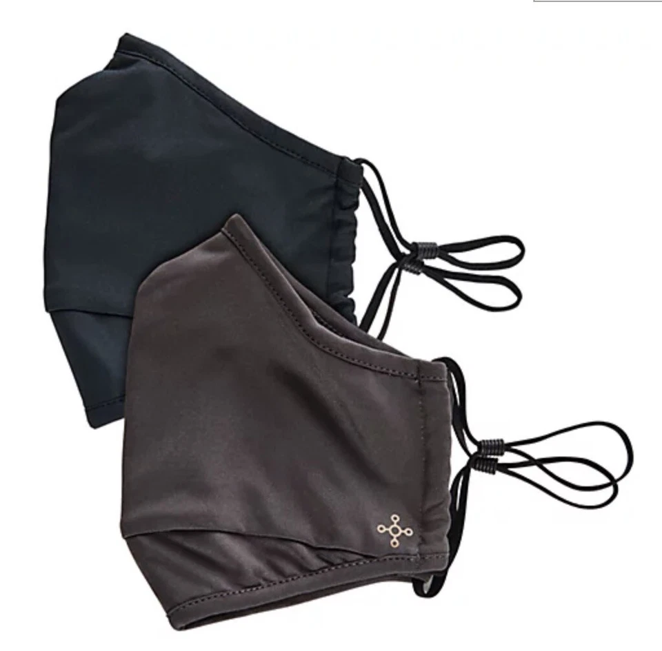 New 4 Pack Tommie Copper Community Wear Mask Two Layer Face Coverings Black Gray - Image 4 of 4