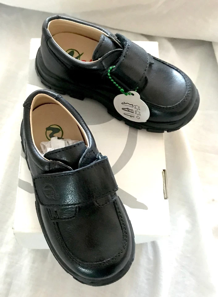 NATURINO boys oxfords Leather boots shoes black Sz 26 US 10 TODLER NEW - Image 3 of 4