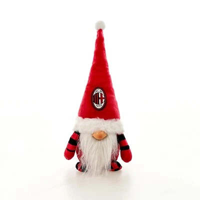 A.C Milan Gnomo natalizio arredo altezza 30 cm nero rosso prodotto ufficiale