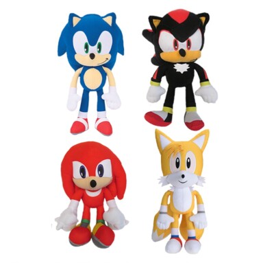 8'' Sonic The Hedgehog Shadow Tails Knuckles Plush Stuffed Toy Gift Authentic USA