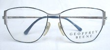 GEOFFREY BEENE..EYEGLASS FRAMES..SILVER METAL BLUE..NEW..