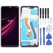 LCD Screen Digitizer Full Assembly with Frame (Black) For T-Mobile REVVL V+ 5G 