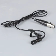 Lavalier Microphone with 3 Pin Mini XLR Socket for AKG Samson Wireless System