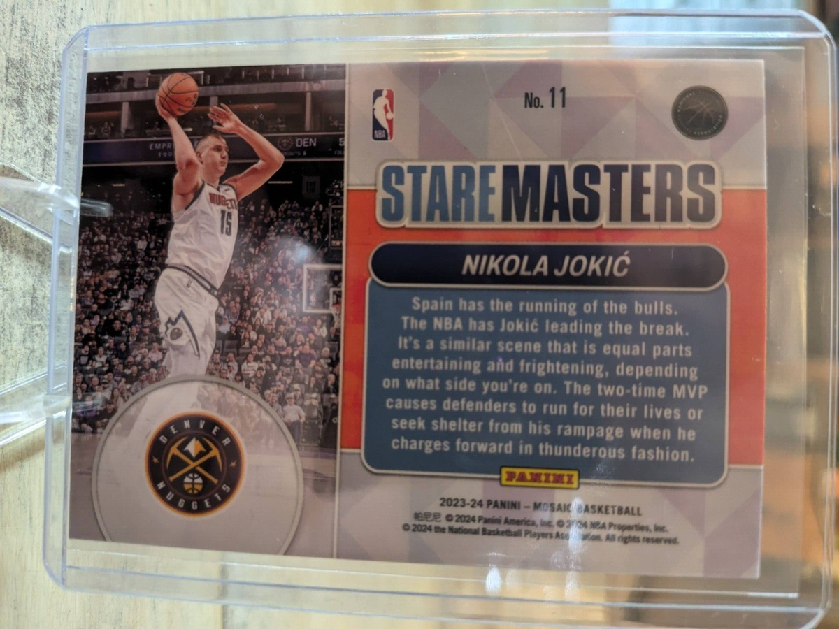 2023-24 Mosaic- Nikola Jokic- Stare Masters #11 | eBay