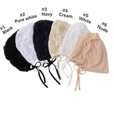 Muslim Women Inner Mesh Hijabs Islam Stretch Underscarf Bonnets Scarves Summer  