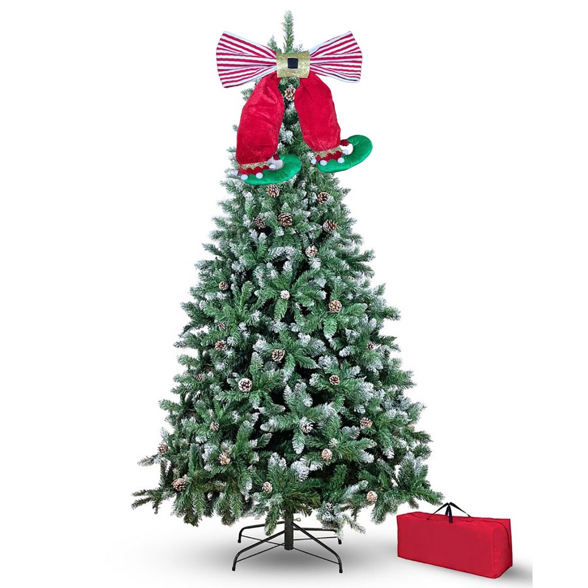 Lordaeron Cappello di Natale per Halloween, grande cappello di velluto nero con fiocco viola e arancione, decorazioni stagionali per le vacanze, ornamenti da tavolo per la casa